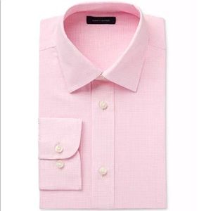 Tommy Hilfiger Pink Gingham Print Dress Shirt | 16
